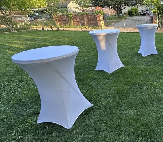 Cocktail Table Cover - White Cocktail Table Cover - White