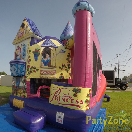 Disney Princess 5n1 Combo Bounce House Rental Front Right View