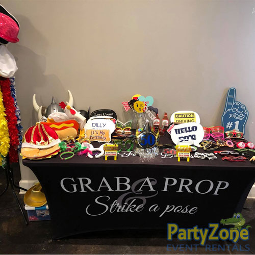 Photo-Booth-Prop-Table-Diamond-Package-PartyZone-Event-Rentals