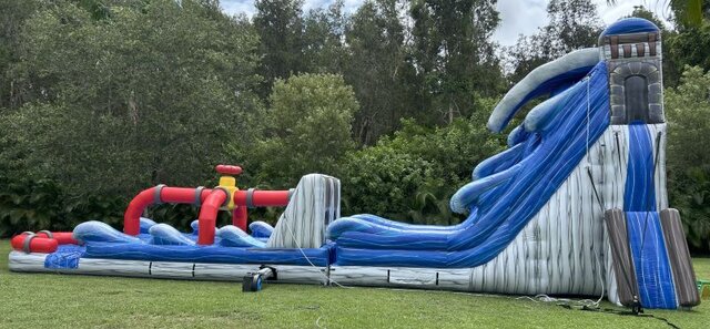 25' Tall - Hoover Dam Dual Lane Water Slide w/ Slip n Slide 25' Tall - Hoover Dam Dual Lane Water Slide w/ Slip n Slide