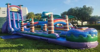 30' Tall - Tiki Plunge Water Slide dual lane