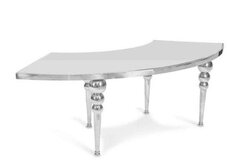 Jordan's Silver Serpentine Table