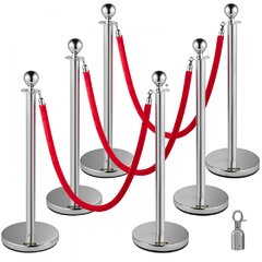 8ft. Velvet Rope and Stanchions