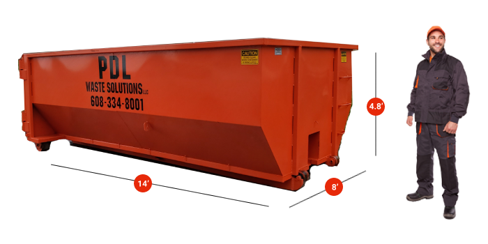 Rent a 15 yard roll-off dumpster