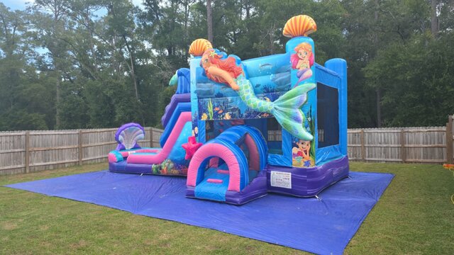 Mermaid Bounce House Combo Mermaid Bounce House Combo