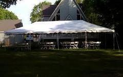 20 x 40 Pole Tent Package (White Chairs)