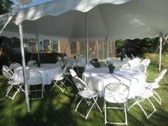 20 x 30 Pole Tent Package (Fanback Chairs)
