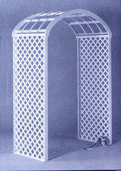 White Wooden Lattice Arch White Wooden Lattice Arch