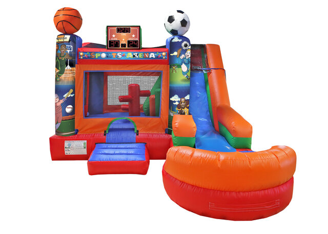 6 in 1 Sports Bounce and Water Slide Combo 6 in 1 Sports Bounce and Water Slide Combo