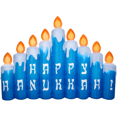 Happy Hanukkah Inflatable (indoor or outdoor) Happy Hanukkah Inflatable (indoor or outdoor)