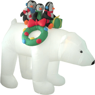 Polar Bear 8ft Inflatable (indoor or outdoor) Polar Bear 8ft Inflatable (indoor or outdoor)