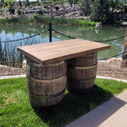 Whiskey Barrel Bar Top