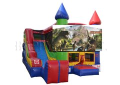 Dinosaur bounce house with slide DRY