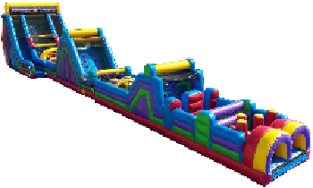 100ft Nuclear Obstacle with Double Slide 100ft Nuclear Obstacle with Double Slide