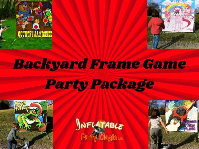 Backyard Frame Game Party Package Backyard Frame Game Party Package