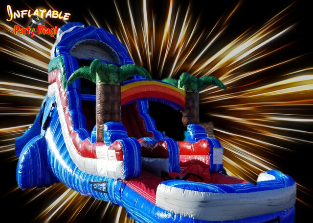 16ft. Baja Waterslide with pool 16ft. Baja Waterslide with pool
