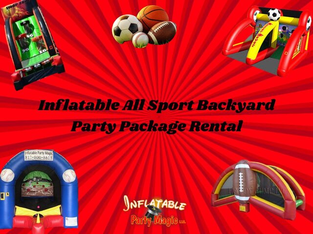 Inflatable All Sport Backyard Party Package Inflatable All Sport Backyard Party Package