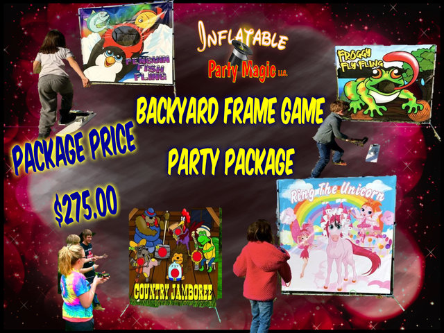 Backyard Frame Game Party Package Backyard Frame Game Party Package