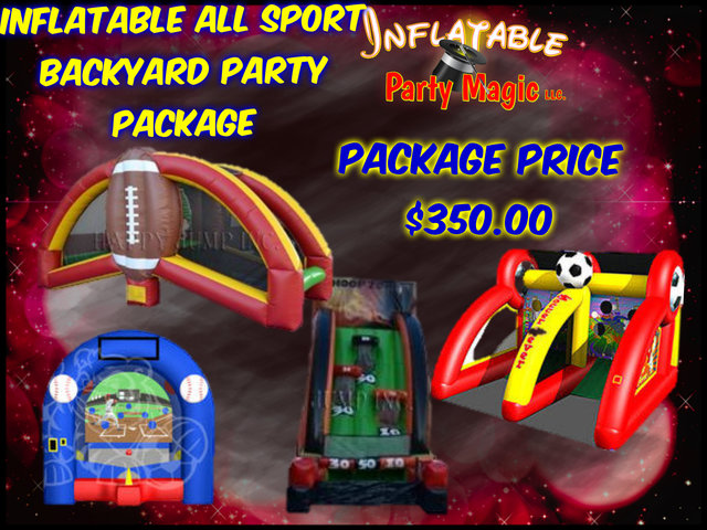 Inflatable All Sport Backyard Party Package Inflatable All Sport Backyard Party Package