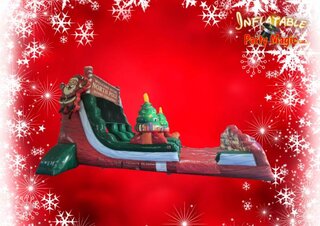 18 Foot Tall North Pole Double Lane Dry Slide Rental 18 Foot Tall North Pole Double Lane Dry Slide Rental