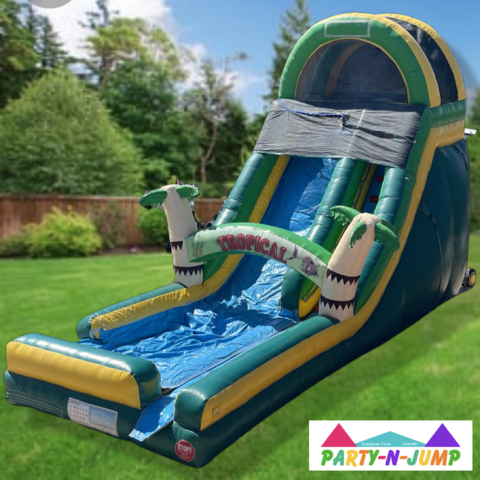 18 Foot Tropical Water Slide 4hr 18 Foot Tropical Water Slide 4hr