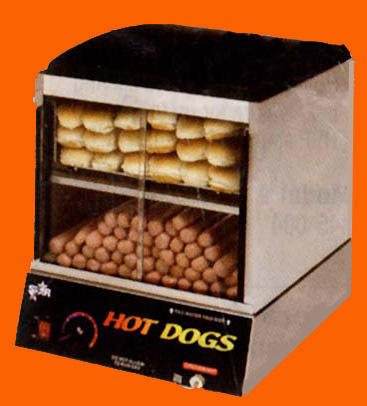 Hot Dog Steamer-only with Sliding Doors