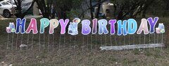 HAPPY BIRTHDAY Lawn Letters Rental HAPPY BIRTHDAY Lawn Letters Rental