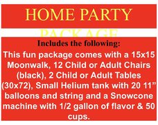 Home Party Package Home Party Package