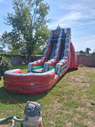 22ft Red and Grey Waterslide