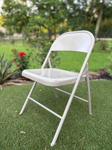 Beige Metal Folding Chairs Beige Metal Folding Chairs