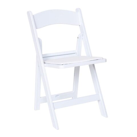 White Resin Padded Garden Chairs / Wedding Chairs White Resin Padded Garden Chairs / Wedding Chairs