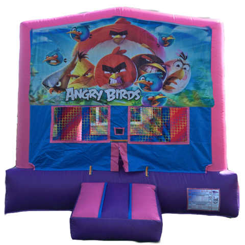 ANGRY BIRDS Purple & Pink Bounce House