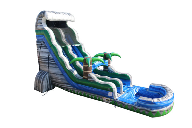 25' Cascade Crush Waterslide With Pool 