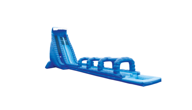 35ft Blue Lightning Dual Lane Waterslide 35ft Blue Lightning Dual Lane Waterslide