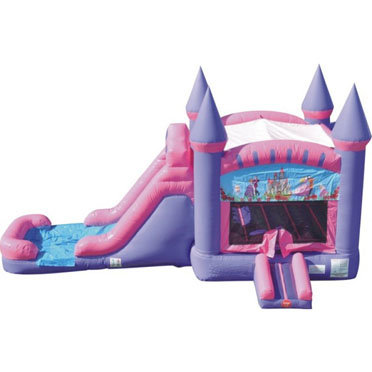Pink Princess Combo Single Lane Wet With Splash Pad