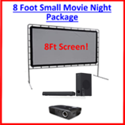8 Foot Small Indoor / Outdoor Movie Night