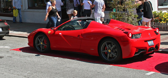Red Carpet with Car On Top Rental Denver