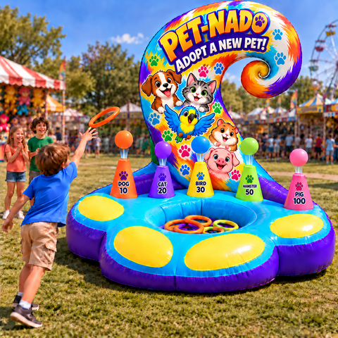 Pet-Nado adopt a pet inflatable kids game