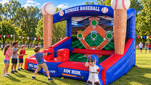 Bungee baseball inflatable gae rentals