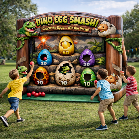 Dino Egg Smash - Kids Jurassic Inflatable Game