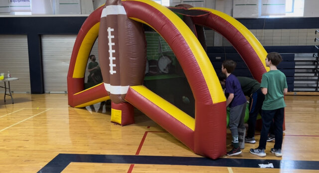 quarterback challenge inflatable football game rentals