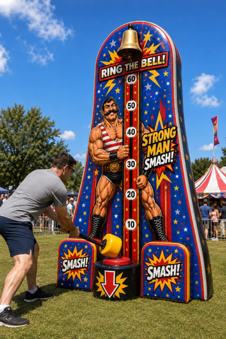 high striker carnival game strong man contest ring the bell