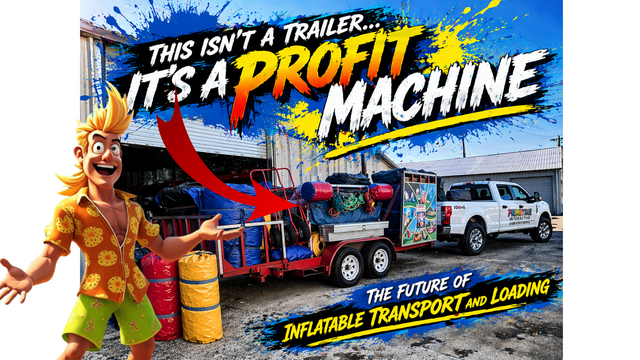 Inflatable Games Transport trailer
