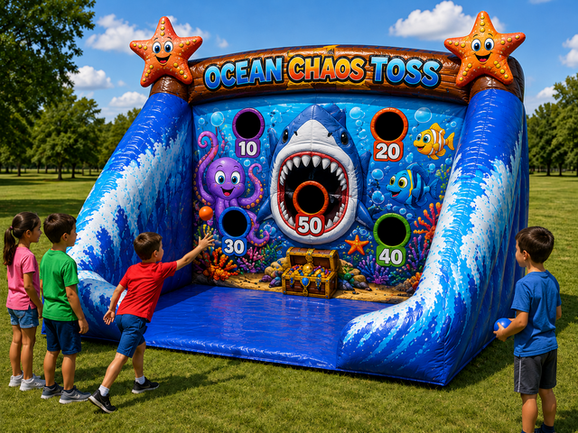ocean toss kids inflatable carnival game