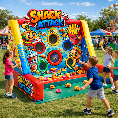snack attack inflatable kids carnival game