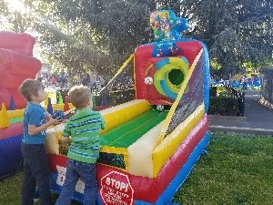 clown toss kids carnival game rentals