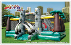 Jurassic Adventure Big Dinosaur Bounce House Rental- 35x35x16H