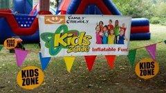 Kids Zone Banners, Cones, Roping, 2 Umbrellas  and 2 Tables