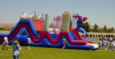 40ft spiderman obstacle course
