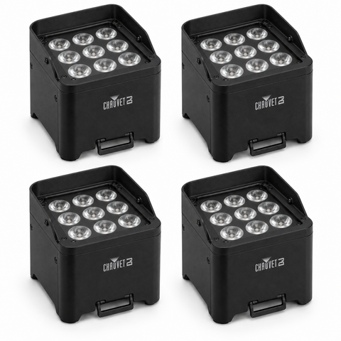 4-Light Wireless LED Uplighting Package 4-Light Wireless LED Uplighting Package